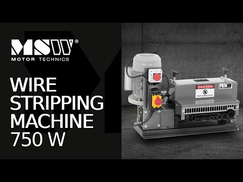 video - Electric Wire Stripping Machine - 750 W - 11 feed holes