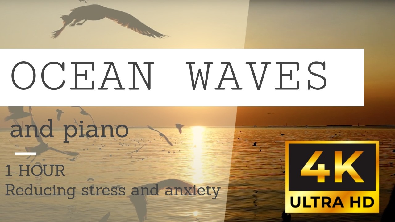 1 hr 🌊 Relaxing Piano & Ocean Waves 🌿 | Healing Music for PTSD, Anxiety, Stress Relief & Deep Sleep
