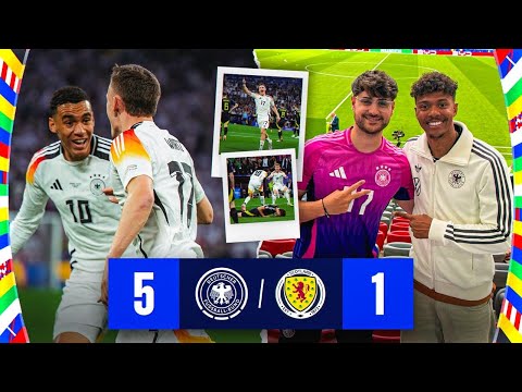 5-1 EM AUFTAKTSIEG!😍 DEUTSCHLAND VS SCHOTTLAND⚽️ STADIONVLOG MIT WILLY🔥