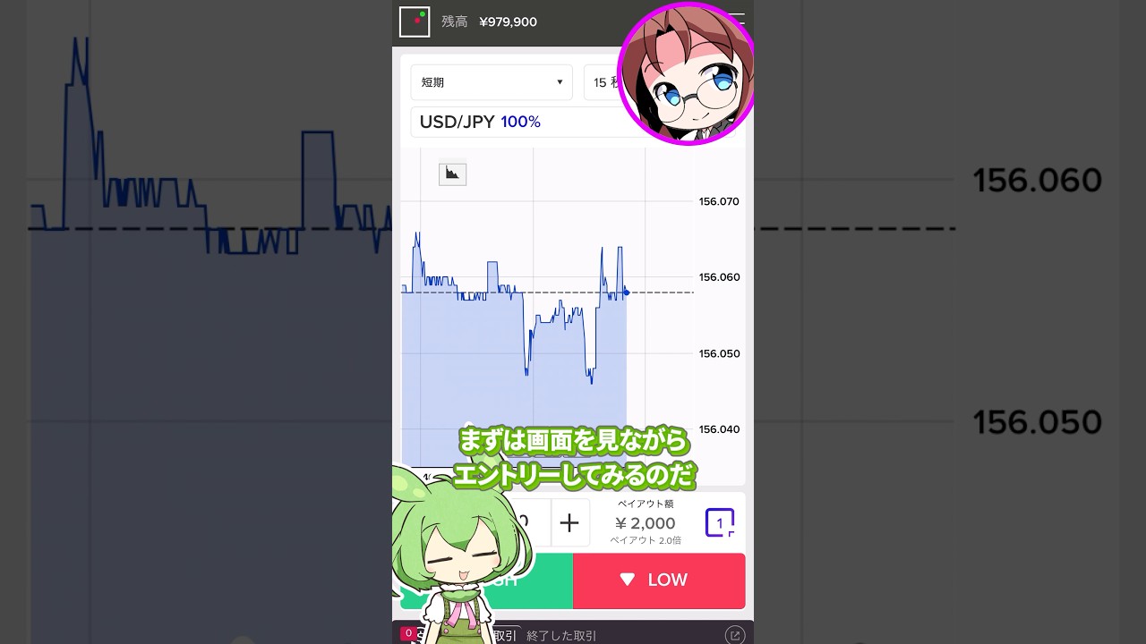 ハイロー取引のHighとLowの違いを解説【voicevox/ずんだもん】 #voicevox #投資 #お金 #short