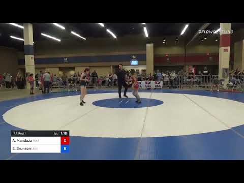 40 Kg Rr Rnd 1 - Abigail Mendoza, Texas Style Wrestling Club Vs Elizabeth Brunson, Legends Of Gold