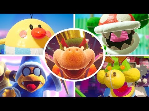 Yoshi's Crafted World - All Bosses + Cutscenes (No Damage)