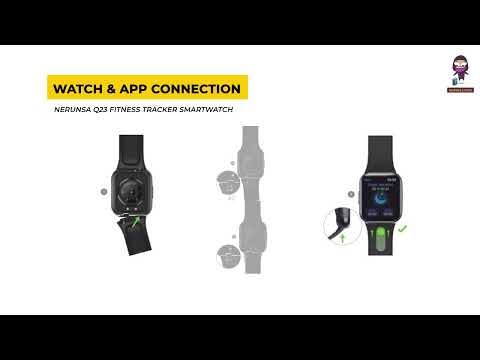 Part of a video titled Q23 Fitness Tracker Touch Screen Smartwatch User Manual - YouTube