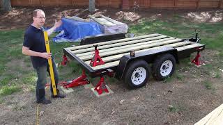 How to Build a Tiny House - Leveling the Trailer