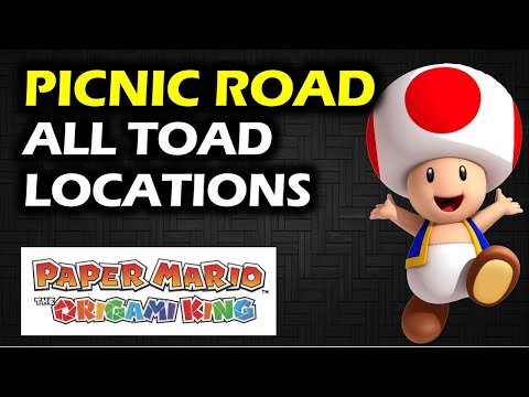 Picnic Road: All Toad Locations | Paper Mario the Origami King Walkthrough