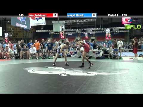 Junior 145 - Jose Rodriguez (Minnesota) vs. Joseph Hayek (Nebraska)