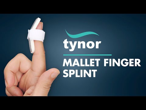 White and grey tynor mallet finger splint, for personal, siz...