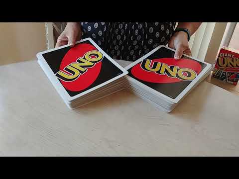 Giant UNO Card Shuffling