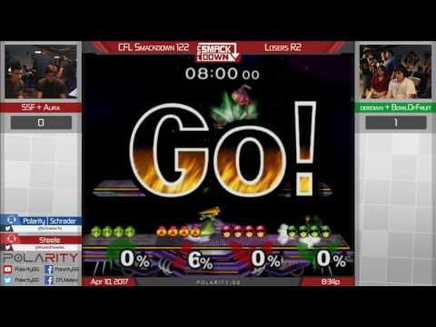 CFL Smackdown 122 Melee - SS F + Aura vs Derdian + Bowl of fruit - Doubles Losers