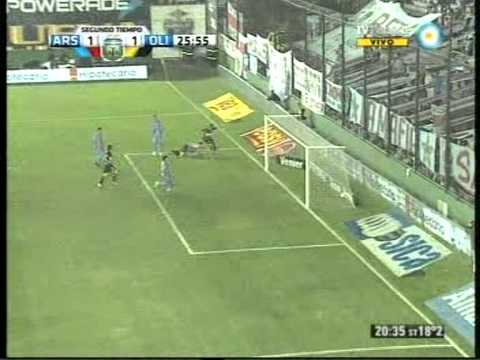 Olimpo 1 Arsenal 1, gol de Pérez Guedes