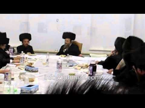 Kosov Rebbe Conducting Yahrtzeit Tish For His Grandfather - Teves - 5772