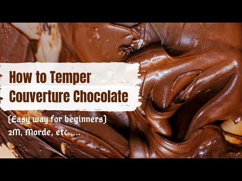 How to temper Couverture Chocolate at Home | without Tabling Method | Easy Method for beginners