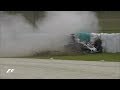 Drain Cover Pitches Grosjean Into High Speed Crash F1 Most Dramatic Moments 2017