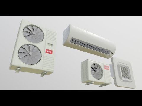 modeling air conditioners in blender 2.8 timelapse video