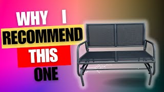 Review of 2-Person Outdoor Glider Bench, Patio Double Swing Rocking Chair