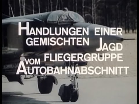 Handlungen einer gemischten Jagdfliegergruppe vom Autobahnabschnitt NVA Film DDR 1983