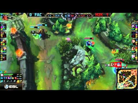 H2k Gaming vs n!faculty | Game 2 Highlights | 2015 EU LCS Expansion Tournament | G2 H2K vs FAC