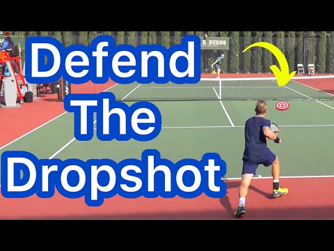How To Win When Your Opponent Hits A Dropshot (Tennis Singles Strategy)