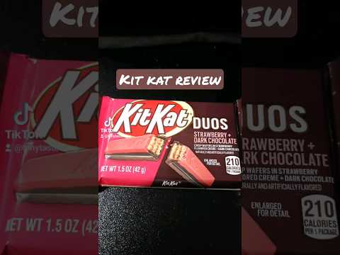 Is dark chocolate and strawberry a good combination? #review #kitkat #viral #strawberry
