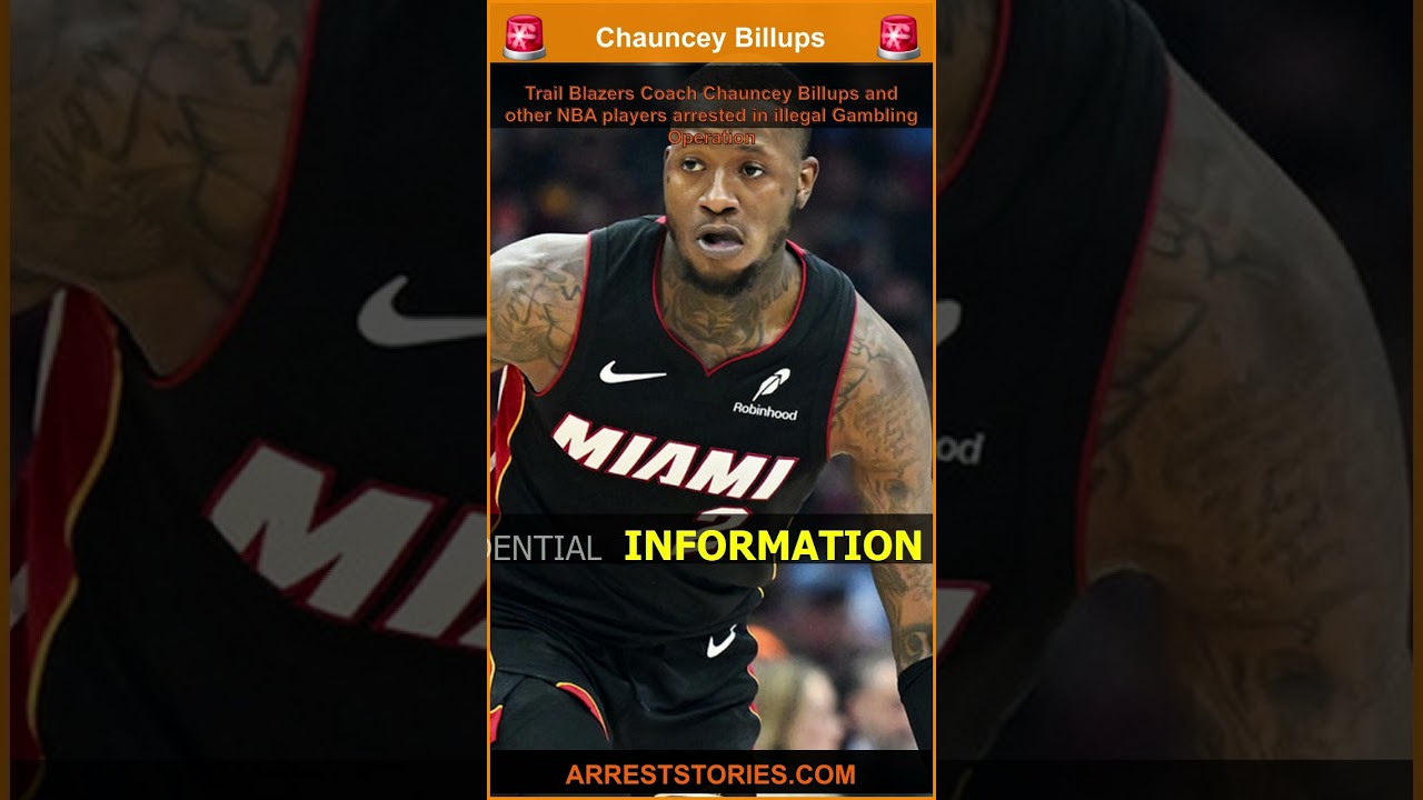Trail Blazers Coach Chauncey Billups and other NBA players arrested in illegal Gambling Operation