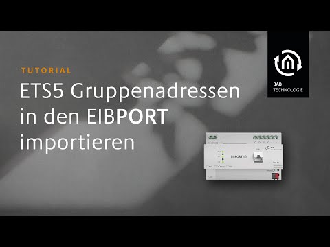 EIBPORT V3 - Datemimport KNX ETS5 - Tutorial DE