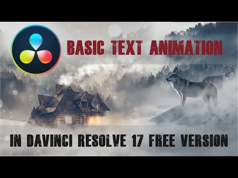 Basic Text Animation in DaVinci Resolve 17