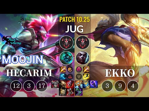 RNW Moojin Hecarim vs Ekko Jungle - KR Patch 10.25