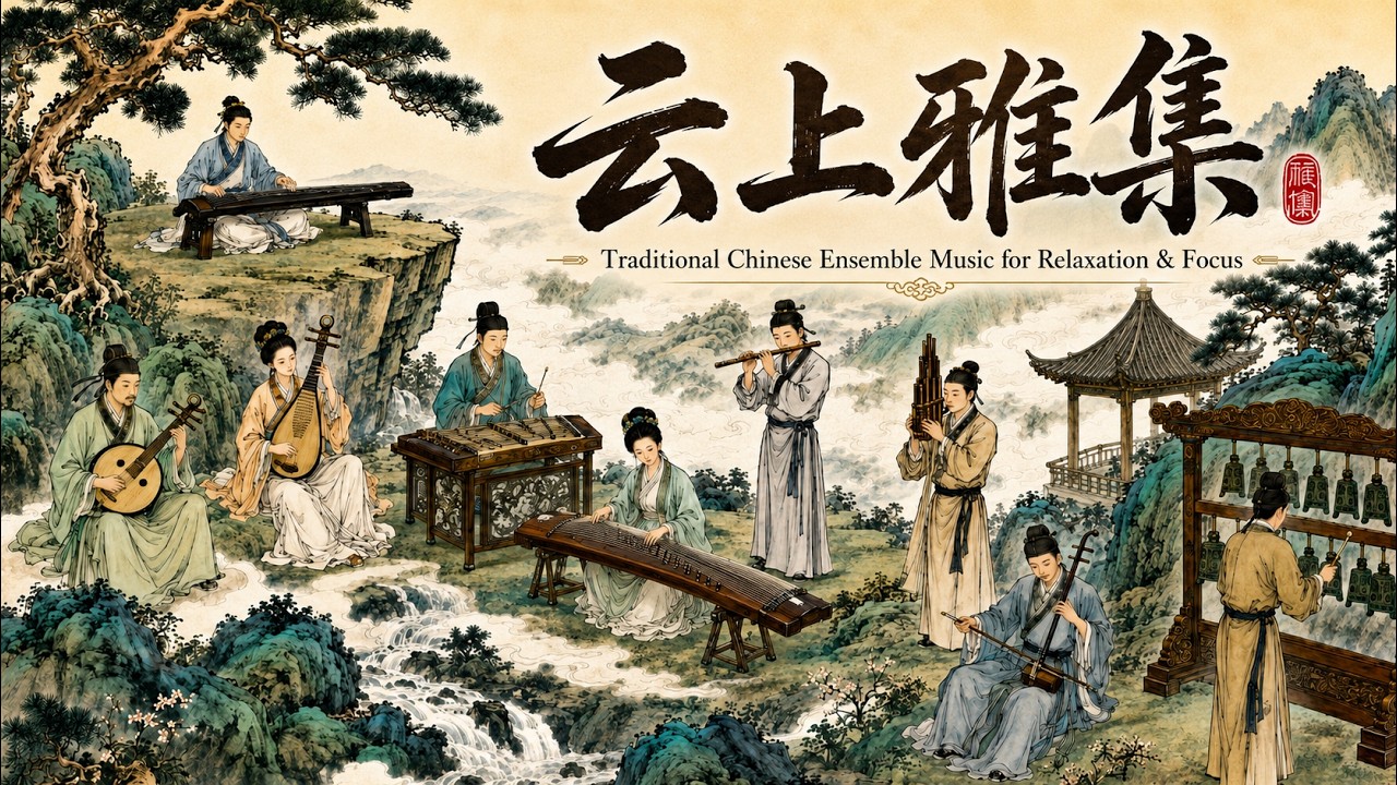 A Gathering Beyond the Clouds — 云上雅集 | Traditional Chinese Ensemble Music for Relaxation & Focus