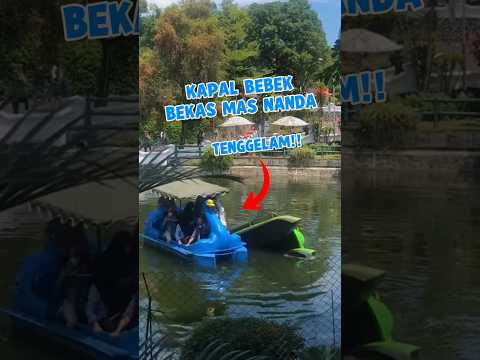 KAPAL BEBEK BEKAS MAS NANDA TENGGELAM 😱 #shorts #minivlog
