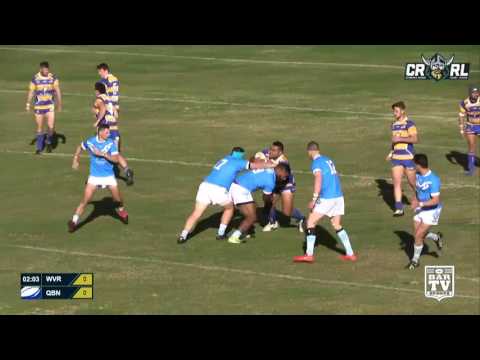 2017 CRRL - Round 9 First Grade - West Belconnen Warriors Vs. Queanbeyan Kangaroos