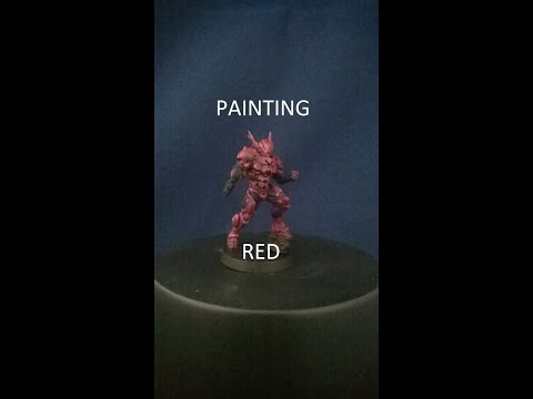 How to paint RED - The Colour of the Gods!!