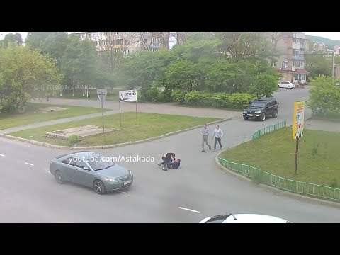 Драка на дороге в Находке