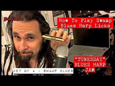 How To Not Suck with Swamp Blues - Blues Harmonica Jam, Swamp Blues Backing Track -  Tunesday 68