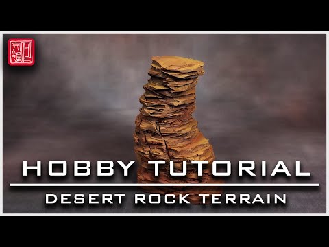 Quick-Method to Paint Desert Rock Terrain | Hobby Tutorial
