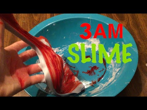 DO NOT MAKE SLIME AT 3AM!! MAKING SLIME AT 3AM CHALLENGE!! SO SCARY!!