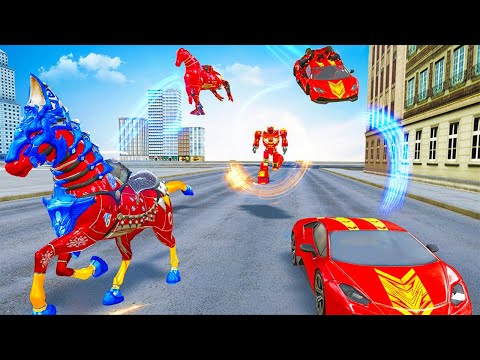 Space Robot Transform Wars - Horse Robot Car Game video | Robot 2021 gameplay | 3D robot gameplay