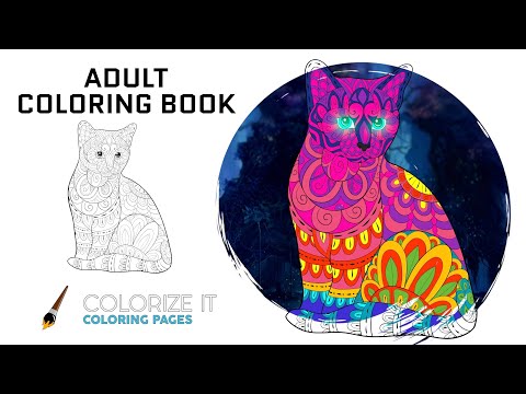 Find Inner Peace with the Magical Cat Bajun Mandala Coloring Book!