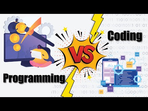 What is the difference between programming and coding?
