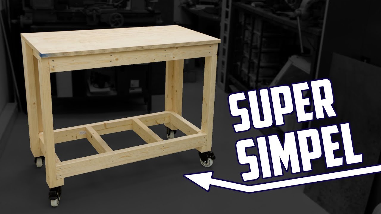 Een stevige werkbank in 1 uur!