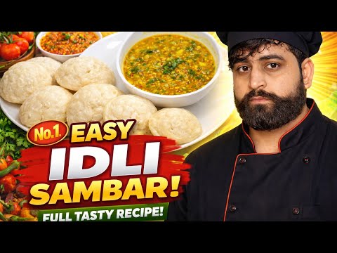 Soft Idli Tasty Sambar | Amazing taste | Perfect breakfast #chefmrjatin #IdliSambar