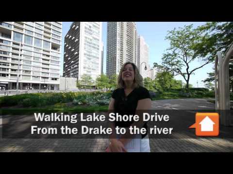 Walking Lake Shore Drive, from the Drake Hotel to the Chicago River
