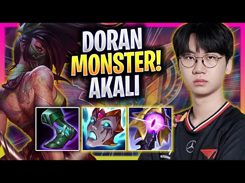 DORAN IS A MONSTER WITH AKALI! - T1 Doran Plays Akali TOP vs Irelia! | Season 2025