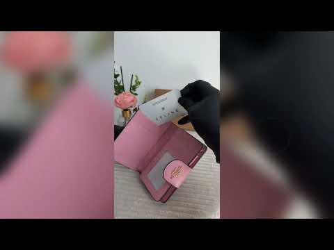 Coach medium zip wallet гаманець коач рожевий натуральна шкіра подарункове пакування накладний платіж - фото 2 - id-p2662745488