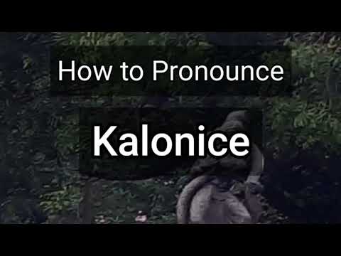 How to Pronounce Kalonice