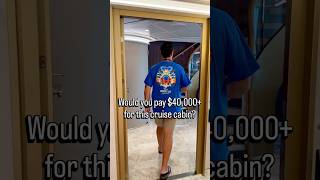 Would You Pay $40K for This Cruise Cabin? #cruise #shorts