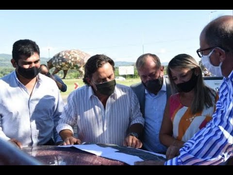 Vaqueros: El Gobernador recorrió la zona donde se construirá el nuevo puente