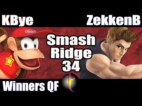 SR34 Singles: SSB Wii U - WQF - KBye vs ZekkenB