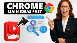 GOOGLE CHROME GEMINI AI: GET YOUTUBE MAIN IDEAS in SECONDS