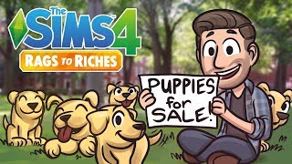 Puppies for Sale | Sims 4 Rags to Riches Ep.3 "The Sims 4 Lets Play"