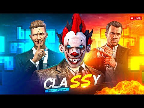 Free Fire & GTA 5 Races With NXT | Classy Is Live 🖤🤍 #classyfreefire #freefirelive